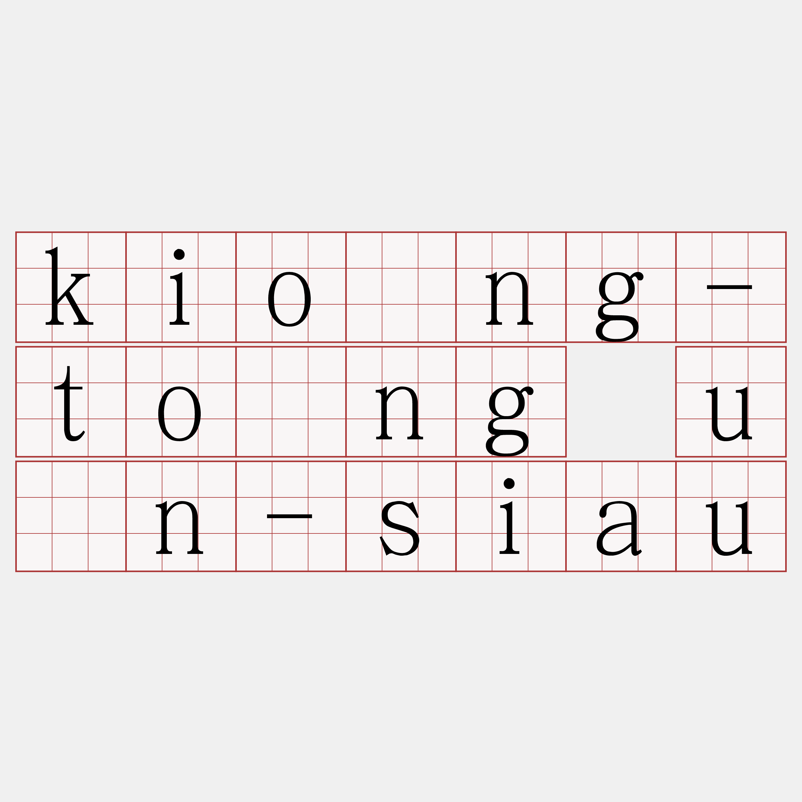 kiōng-tông ūn-siau